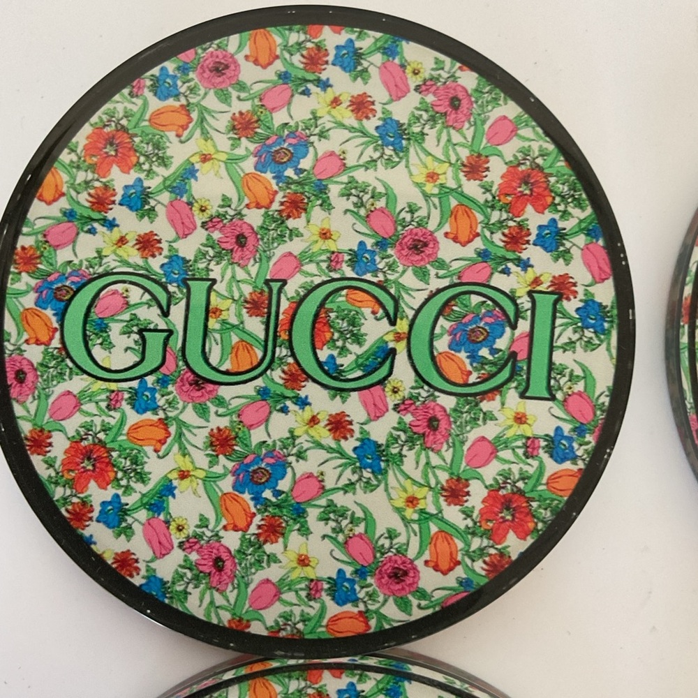 Tart by Taylor Acrylic Luxury floral coasters set of four